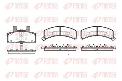 Bremžu uzliku kompl., Disku bremzes REMSA 0552.32