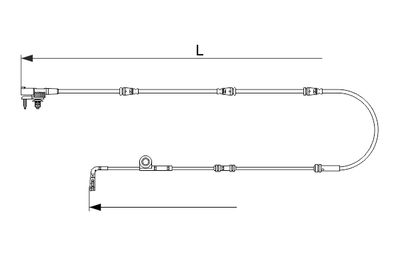 Indikators, Bremžu uzliku nodilums BOSCH 1 987 473 629