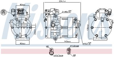 Компрессор, кондиционер NISSENS 891020