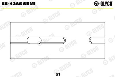 Втулка подшипника, шатун GLYCO 55-4285 SEMI