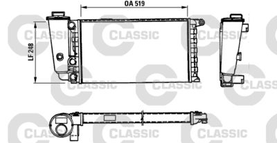 Radiators, Motora dzesēšanas sistēma VALEO 316707