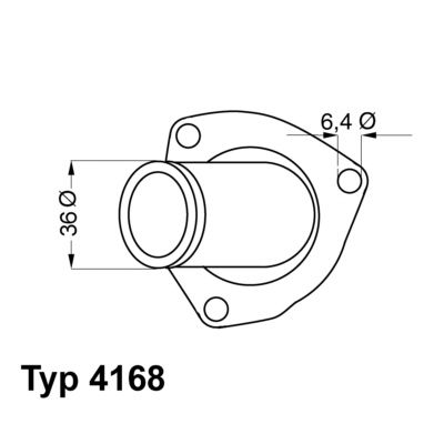 Termostats, Dzesēšanas šķidrums BorgWarner (Wahler) 4168.92D