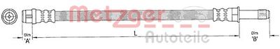 Тормозной шланг METZGER 4110363