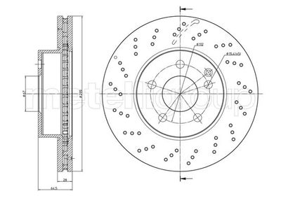Тормозной диск METELLI 23-1409FC