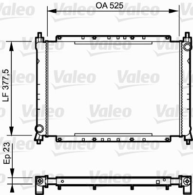 Радиатор, охлаждение двигателя VALEO 730565