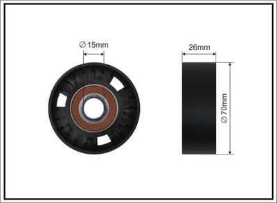 Spriegotājrullītis, Ķīļrievu siksna CAFFARO 254-00 SC