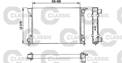 Radiators, Motora dzesēšanas sistēma VALEO 383820