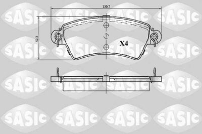 Bremžu uzliku kompl., Disku bremzes SASIC 6210045