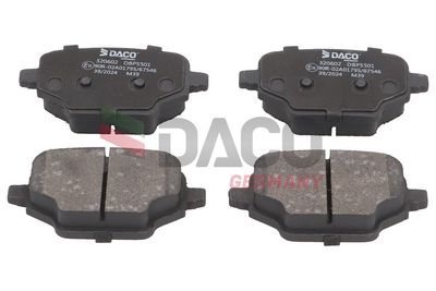Комплект тормозных колодок, дисковый тормоз DACO 320602