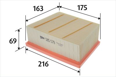 Воздушный фильтр VALEO 585579