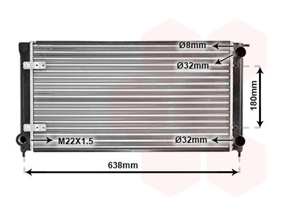 Radiators, Motora dzesēšanas sistēma VAN WEZEL 58002048