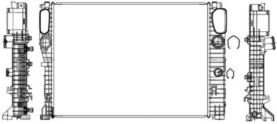 Радиатор, охлаждение двигателя MAHLE CR 37 000S