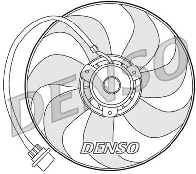 Вентилятор, охлаждение двигателя DENSO DER32001