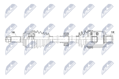 Приводной вал NTY NPW-HD-106