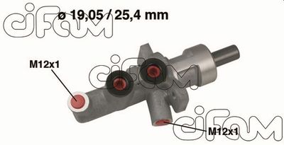 Galvenais bremžu cilindrs CIFAM 202-624