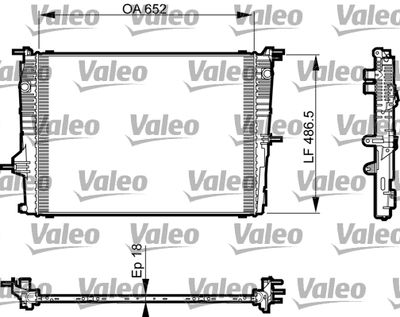 Radiators, Motora dzesēšanas sistēma VALEO 735463