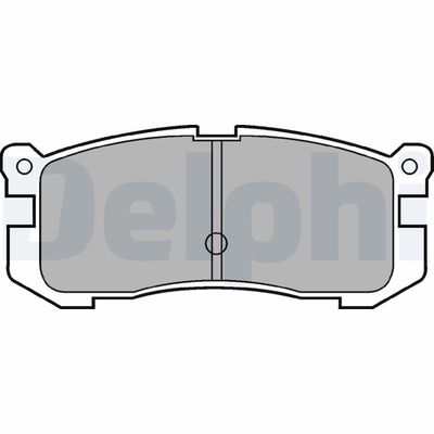 Комплект тормозных колодок, дисковый тормоз DELPHI LP624