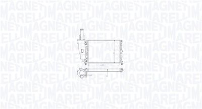 Радиатор, охлаждение двигателя MAGNETI MARELLI 350213212100