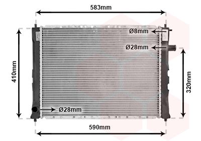 Radiators, Motora dzesēšanas sistēma VAN WEZEL 02002111