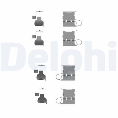 Piederumu komplekts, Disku bremžu uzlikas DELPHI LX0756