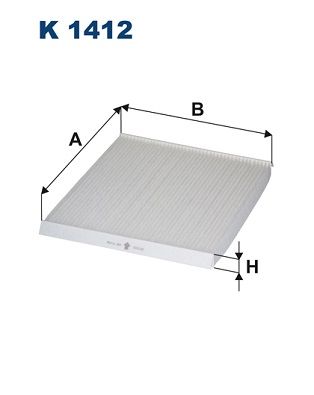 Filtrs, Salona telpas gaiss FILTRON K 1412