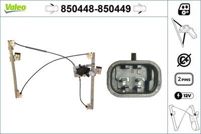 Стеклоподъемник VALEO 850448