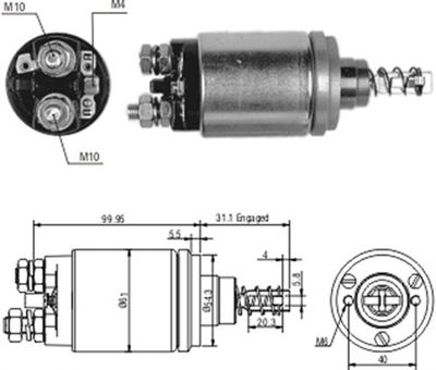 Ievilcējrelejs, Starteris MAGNETI MARELLI 940113050183