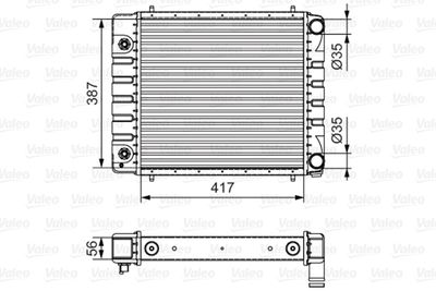 Radiators, Motora dzesēšanas sistēma VALEO 701546