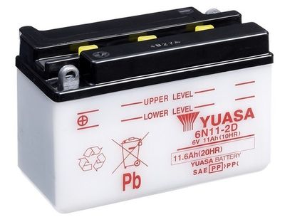 Startera akumulatoru baterija YUASA 6N11-2D