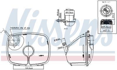 Kompensācijas tvertne, Dzesēšanas šķidrums NISSENS 996370