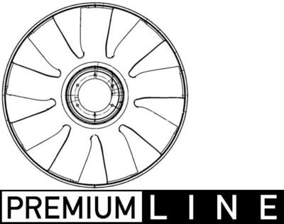 Крыльчатка вентилятора, охлаждение двигателя MAHLE CFW 72 000P