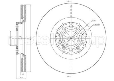 Тормозной диск METELLI 23-0726C