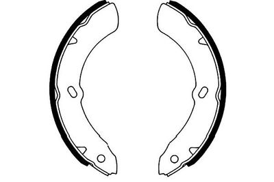 Bremžu loku komplekts KAVO PARTS KBS-3909