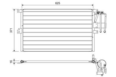 Конденсатор, кондиционер VALEO 822735