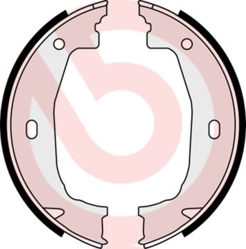 Комплект тормозных колодок, стояночная тормозная система BREMBO S 06 510