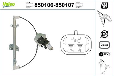 Стеклоподъемник VALEO 850106
