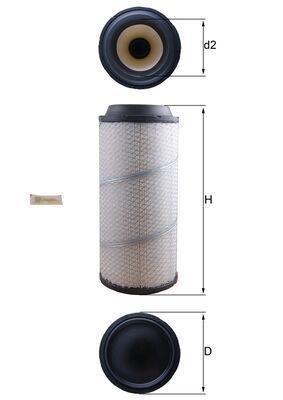 Gaisa filtrs MAHLE LX 1673