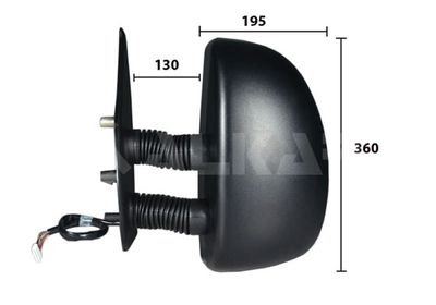 Ārējais atpakaļskata spogulis ALKAR 9239921