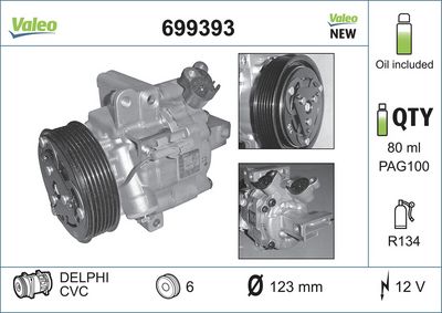 Компрессор, кондиционер VALEO 699393