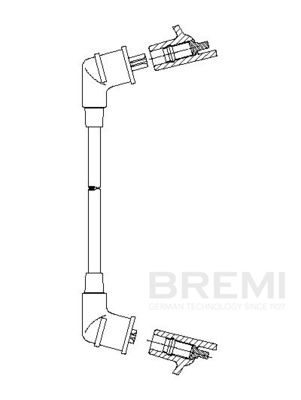 Augstsprieguma vads BREMI 3A18/64