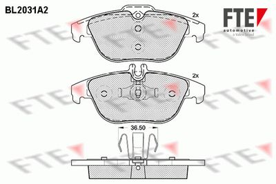 Bremžu uzliku kompl., Disku bremzes FTE 9010617