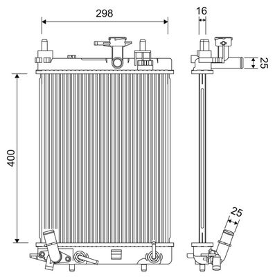 Radiators, Motora dzesēšanas sistēma VALEO 701256