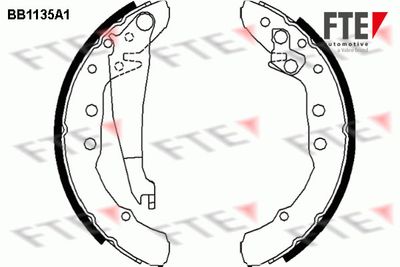 Bremžu loku komplekts FTE 9100023