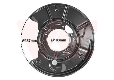 Dubļu sargs, Bremžu disks VAN WEZEL 3036374