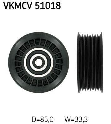 Parazīt-/Vadrullītis, Ķīļrievu siksna SKF VKMCV 51018