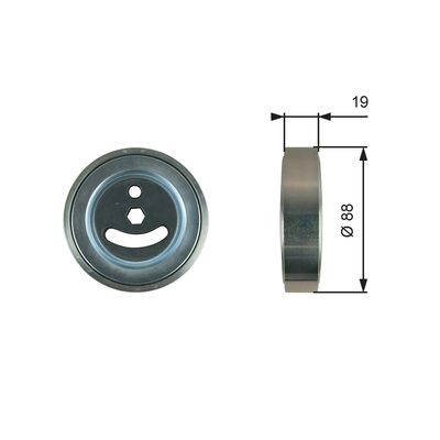 Spriegotājrullītis, Ķīļrievu siksna GATES T36280