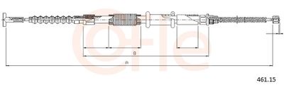 Тросик, cтояночный тормоз COFLE 92.461.15