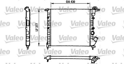 Radiators, Motora dzesēšanas sistēma VALEO 730055