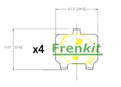 Pretčīkstēšanas plēve, Bremžu uzlikas FRENKIT 940194