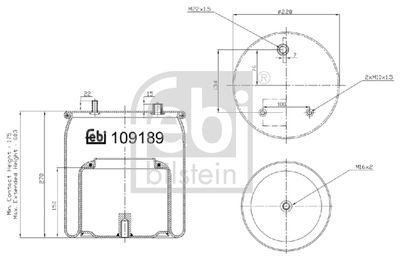 Pneimoatsperes spilvens, Pneimopiekare FEBI BILSTEIN 109189